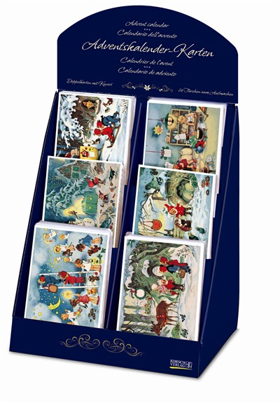  - Adventskalender - Display Adventskalender Karten - Adventskalender-Karten-Display 72 Ex.
