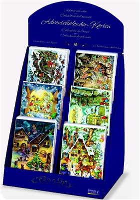 Adventskalender-Karten-Display