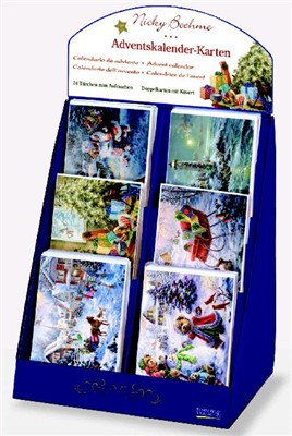 Adventskalender-Karten-Display