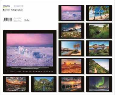  - Kalender - Kunstkalender - Bedrohte Naturparadiese