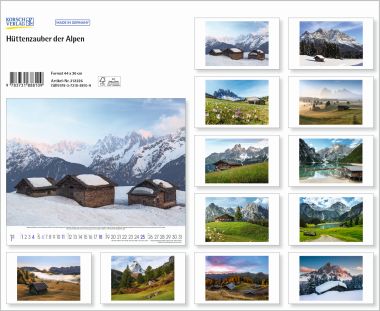  - Kalender - PhotoArtkalender - Hüttenzauber der Alpen