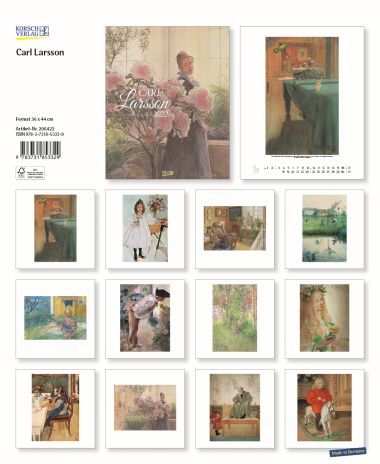  - Werbekalender - mit Ihrem Firmenlogo - Kunstkalender - Ind. Kal. Carl Larsson