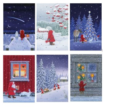  - Adventskalender - Adventskalender-Karten - Adventskal-Karten GOD JUL I