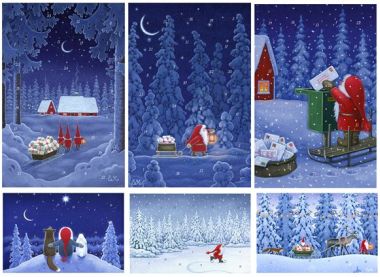  - Adventskalender - Adventskalender-Karten - Adventskal-Karten GOD JUL II