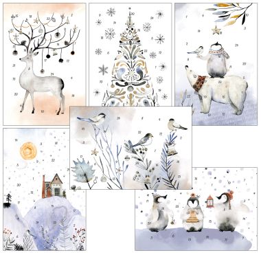  - Adventskalender - Adventskalender-Karten - Adventskalender-Karten