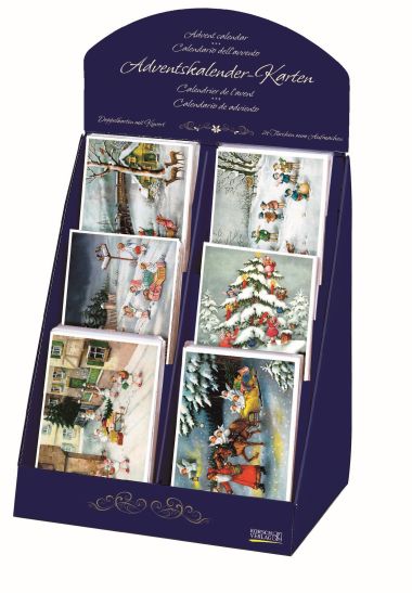  - Adventskalender - Display Adventskalender Karten - Adventskalender-Karten-Display