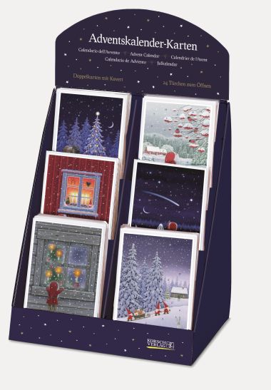  - Adventskalender - Display Adventskalender Karten - Adventskalender-Karten-Display
