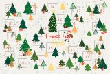 Adventskalender Karte quer