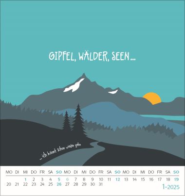  - Kalender - Postkartenkalender - Bock auf Berg - Andrea Lechler