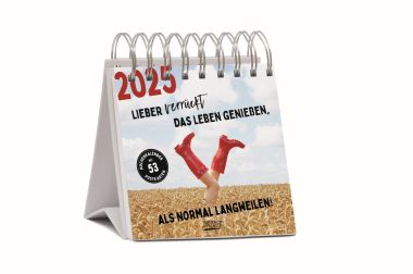  - Kalender - Wochenkalender - wfa Lieber verrückt das Leben genießen