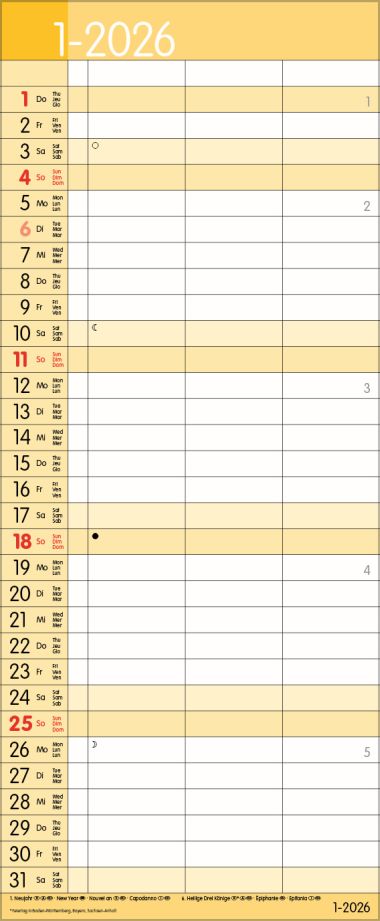  - Kalender - Familienkalender - Timer for 2 Safran