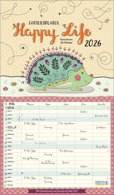 wfa Familienplaner Happy Life