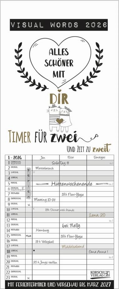 Visual Words Timer für 2