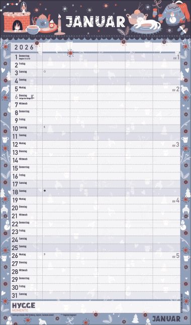  - Kalender - Familienkalender - wfa Hygge Planer