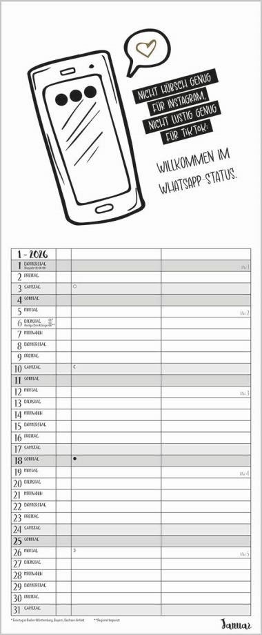  - Kalender - Familienkalender - My Timer Visual Words