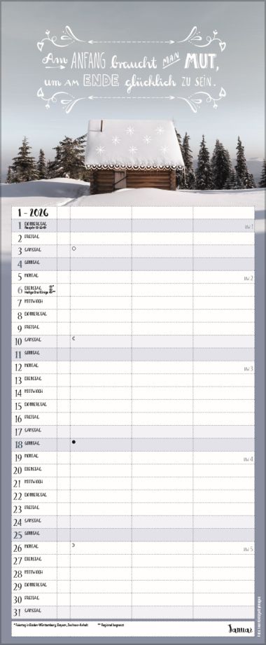  - Kalender - Familienkalender - Hier und jetzt Timer für 2
