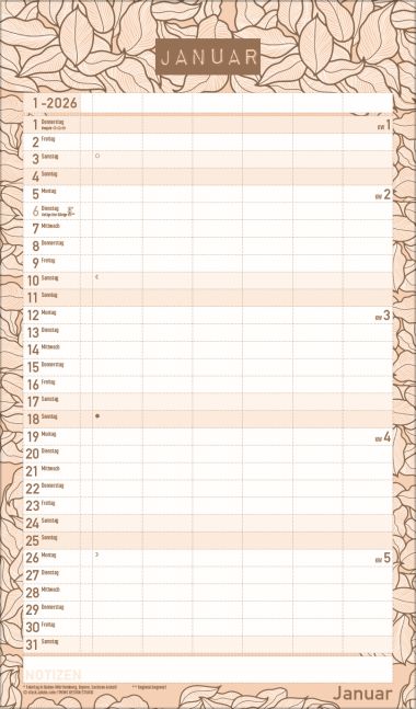  - Kalender - Familienkalender - Premium Familientimer Pläne schmieden