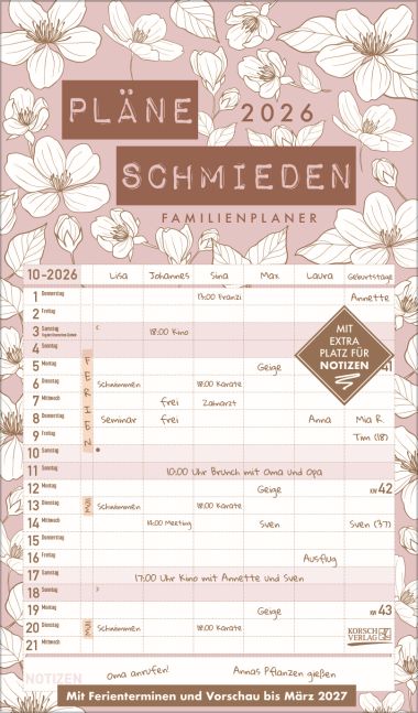 Premium Familientimer Pläne schmieden