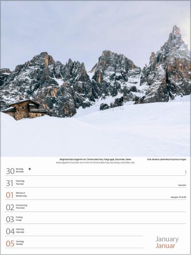  - Kalender - Wochenkalender - Zauber der Alpen