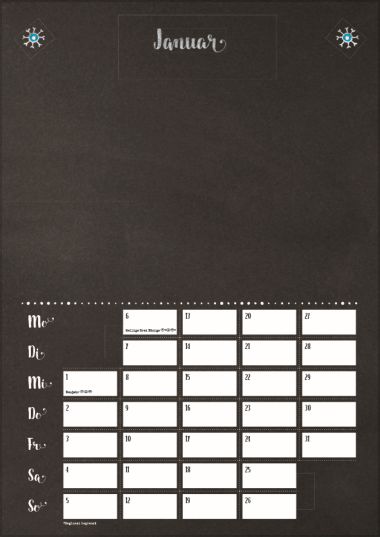  - Kalender - Foto-Malen-Bastelkalender - FMB Tafel A4