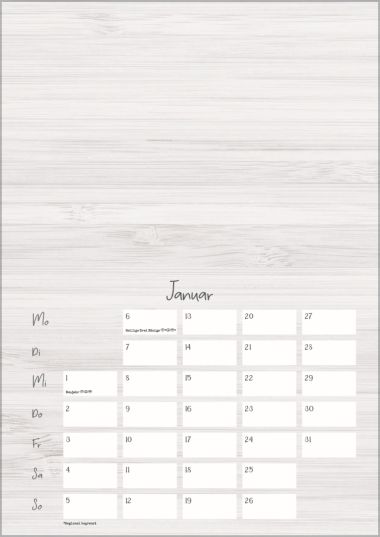  - Kalender - Foto-Malen-Bastelkalender - FMB Design A4