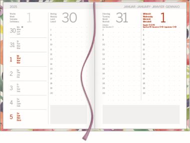  - Agenden / Booklets - Agenden/Planer - wfa Ladytimer Flora