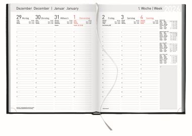  - Agenden / Booklets - Agenden/Planer - Wochentimer Big schwarz