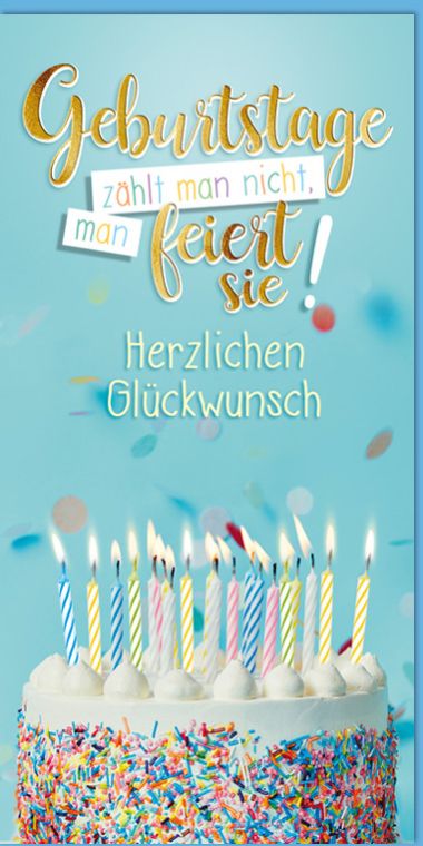  - Allgemeine Kollektion-Hauptdevisen - Geburtstag DIN Lang - Geburtstag DIN Lang