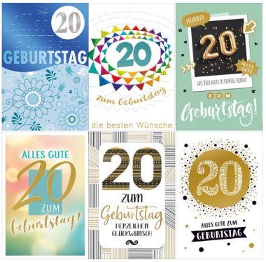  - Allgemeine Kollektion-Hauptdevisen - Geburtstag Zahlen/Drehzahlen - Geburtstag 20.