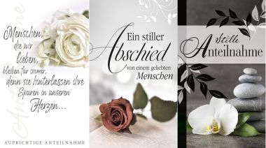  - Allgemeine Kollektion-Hauptdevisen - Trauer - wfa Trauer 10 x 17 cm