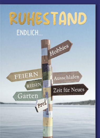  - Allgemeine Kollektion-Randdevisen - Ruhestand/Jubiläum/Beförderung/Neuer Job - Ruhestand A5