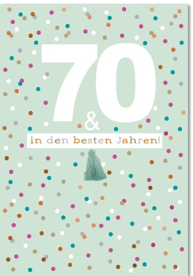  - Allgemeine Kollektion-Hauptdevisen - Jumbo / XL Karten - wfa Geburtstag 70. Jumbo