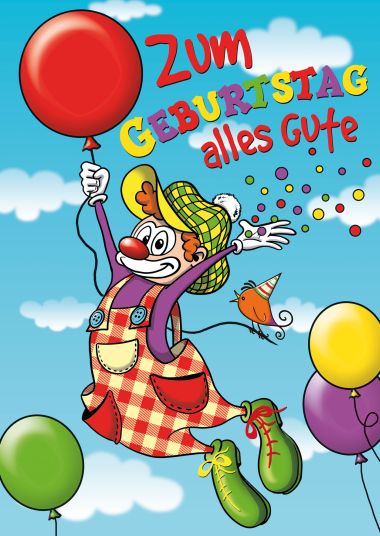  - Allgemeine Kollektion-Hauptdevisen - Jumbo / XL Karten - wfa Kindergeburtstag Jumbo