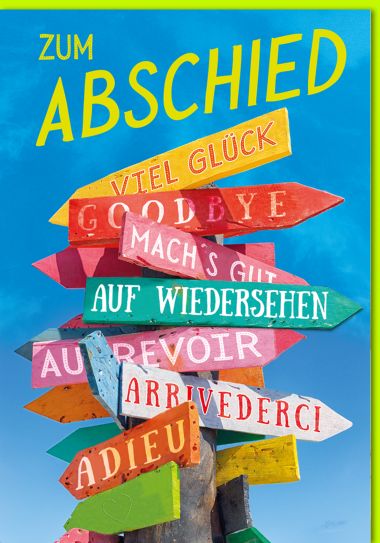  - Allgemeine Kollektion-Hauptdevisen - Jumbo / XL Karten - wfa Abschied Jumbo