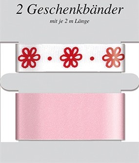 wfa 2 Geschenkbänder rosa
