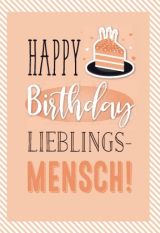 Mini mit Klammer Happy Birthday