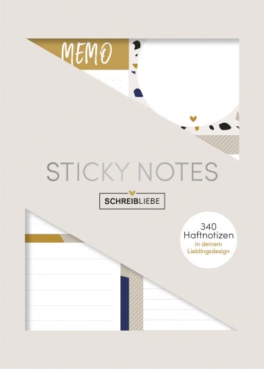  - Geschenkartikel Allgemein - SCHREIBLIEBE - wfa Sticky Notes "Terrazzo Time"26.01.23