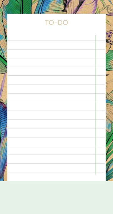  - Geschenkartikel Allgemein - SCHREIBLIEBE - wfa TO-DO Block Midi "Brazil"