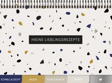  - Geschenkartikel Allgemein - SCHREIBLIEBE - wfa Rezeptbuch "Terrazzo Time"