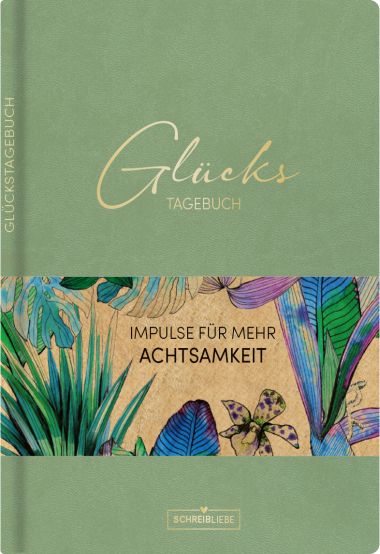 Glückstagebuch-Soft Touch Mint "Brazil"