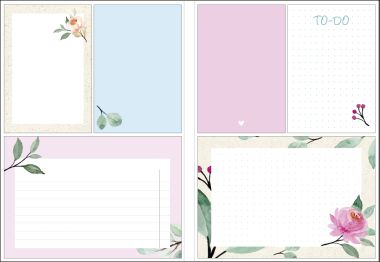  - Geschenkartikel Allgemein - SCHREIBLIEBE - wfa Sticky Notes "Blütenzauber"