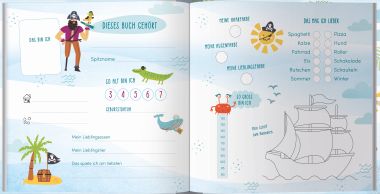  - Geschenkartikel Allgemein - SCHREIBLIEBE - Kindergarten Freundebuch "Pirat"