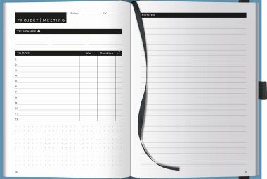  - Geschenkartikel Allgemein - SCHREIBLIEBE - Projekt-Meeting Planer "Aqua"