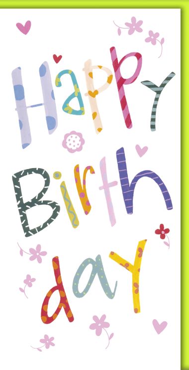 - Allgemeine Kollektion-Hauptdevisen - Geburtstag DIN Lang - Geburtstag DIN Lang
