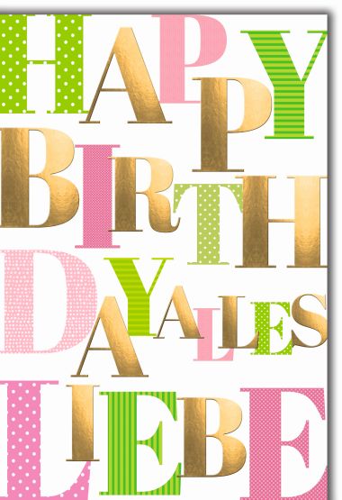  - Allgemeine Kollektion-Hauptdevisen - Geburtstag - Geburtstag
