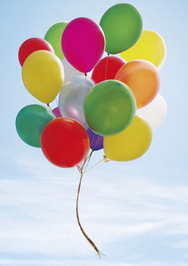  - Allgemeine Kollektion-Hauptdevisen - Blanco A5 - Blanco A5 - Luftballons