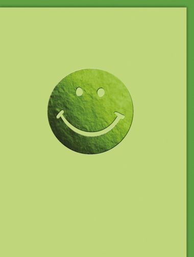 - Allgemeine Kollektion-Hauptdevisen - Blanco 12 x 17 cm - Blanco - Smiley grün