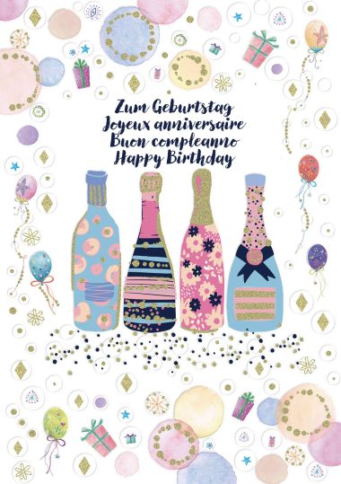  - Allgemeine Kollektion-Hauptdevisen - Geburtstag - KK hoch Geburtstag mehrsprachig