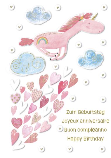 - Allgemeine Kollektion-Hauptdevisen - Geburtstag - KK hoch Geburtstag mehrsprachig