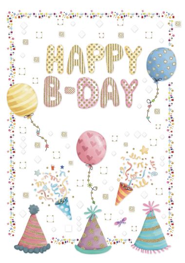  - Allgemeine Kollektion-Hauptdevisen - Geburtstag - KK hoch Happy Birthday